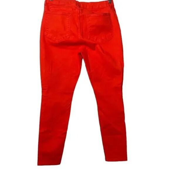 Boden The Soho Skinny Ankle Mid Rise Stretch Denim Jeans Pockets 8 P Red #4126 - Picture 14 of 15